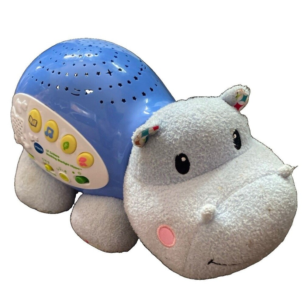 VTech Baby Lil' Critters Soothing Starlight Hippo Calm Musical Plush Nightlight